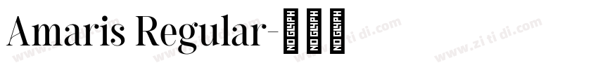 Amaris Regular字体转换